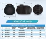 Bồn tự hoại Septic Sơn Hà mẫu ngang - Ảnh 3