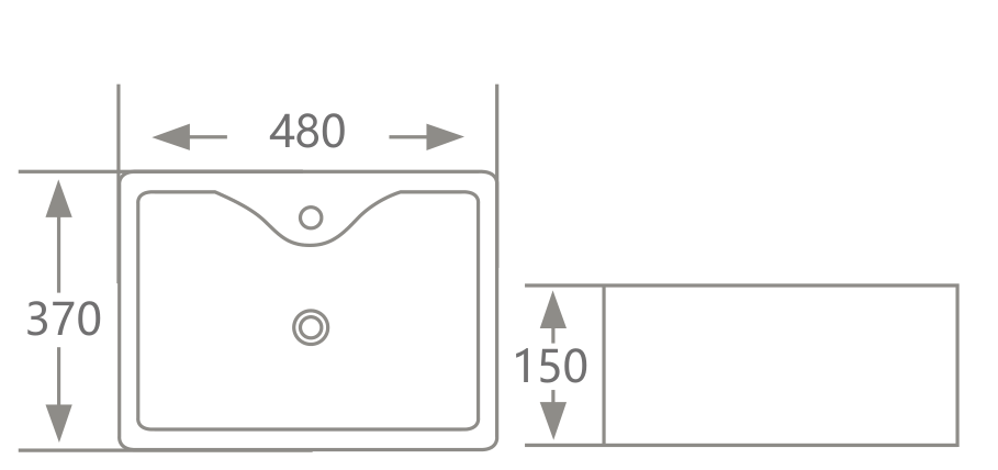 Lavabo sứ Hwata HT-218 1