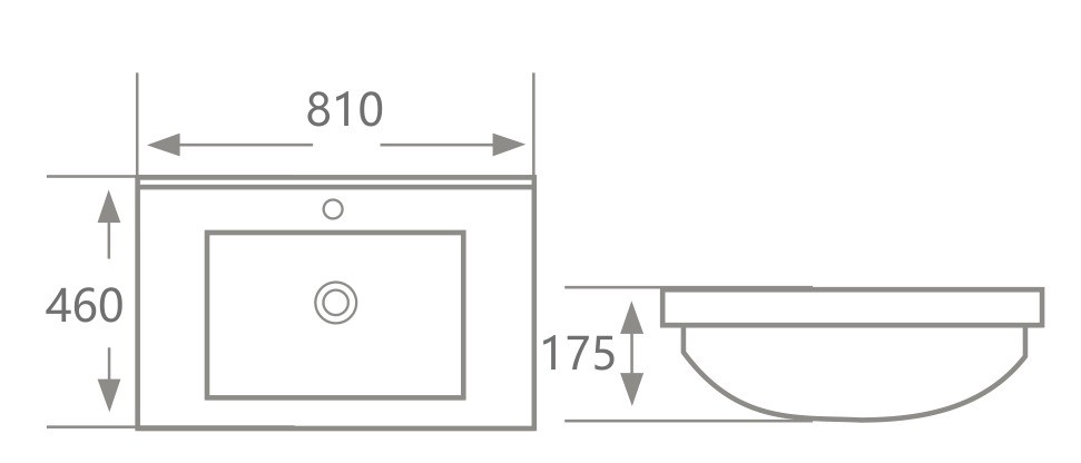 Lavabo sứ Hwata HT-D80 2 Lavabo sứ Hwata HT-D80 1
