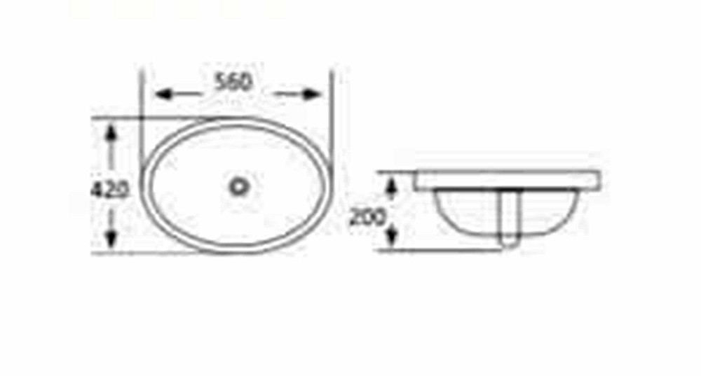 Lavabo sứ Hwata HT-122 2 Lavabo sứ Hwata HT-122 1