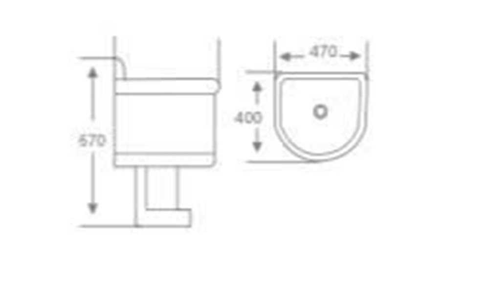 Lavabo sứ Hwata HT-T18 1