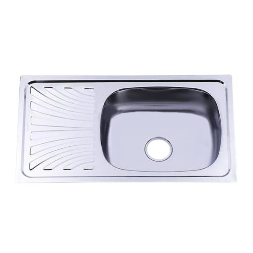 Chậu rửa inox Hwata một hộc một cánh B6 - Ảnh 1