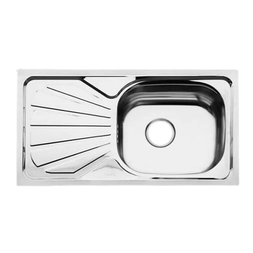 Chậu rửa inox Hwata một hộc một cánh B7 - Ảnh 1