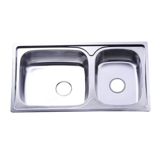 Chậu rửa inox Hwata hai hộc BD1 - Ảnh 1