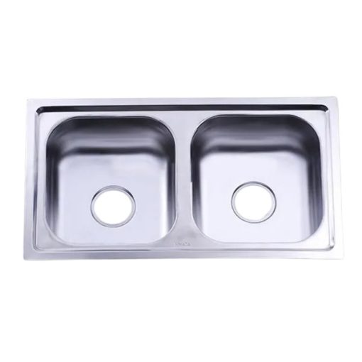 Chậu rửa inox Hwata hai hộc BD5 - Ảnh 1